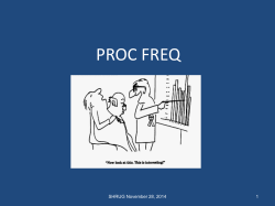 PROC FREQ