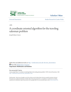 A coordinate oriented algorithm for the traveling salesman problem