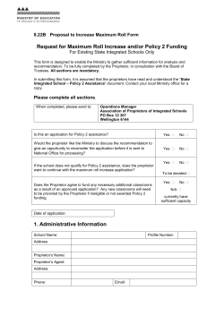 Proposal to increase maximum roll