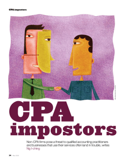 Non-CPA firms pose a threat to qualified accounting practitioners