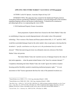 Discovery A Patentee Should Seek To Prove Damages In A