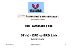 (DFD) to Design (ERD)