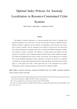 Optimal Index Policies for Anomaly Localization in