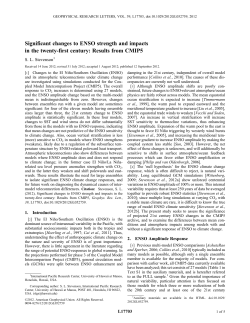 Significant changes to ENSO strength and impacts in the twentyfirst