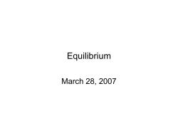 Equilibrium