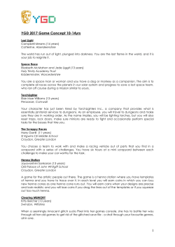 1 YGD 2017 Game Concept 10-14yrs