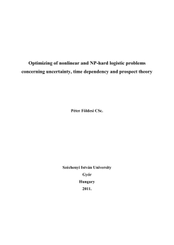 Optimizing of nonlinear and NP-hard logistic problems concerning