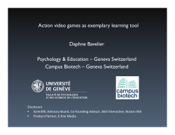 Action video games as an examplary learning tool
