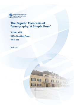 The Ergodic Theorems of Demography: A Simple Proof