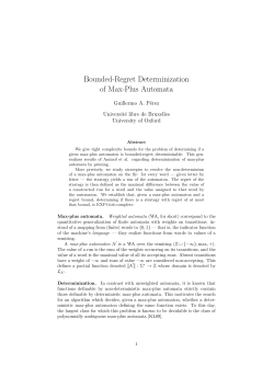 Bounded-Regret Determinization of Max