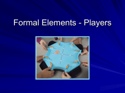 Formal Elements - Players
