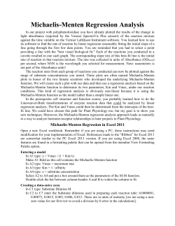 Non-Linear Regression Analysis