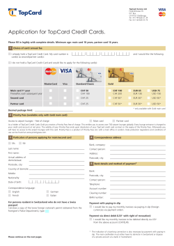 Application for TopCard Credit Cards.
