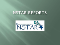 NSTAR Reports