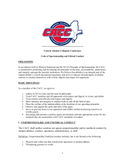 CACC Code of Conduct