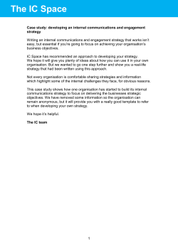 The IC Space - Cabinet Office
