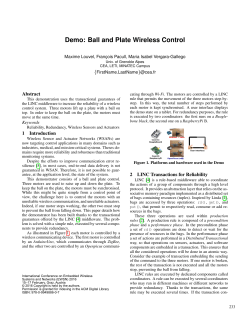 Demo: Ball and Plate Wireless Control
