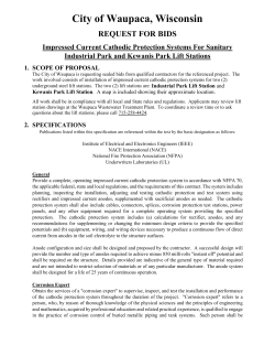 Sealed Bid Request Corrosion Control