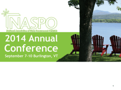 2013 NASPO Staff Recruitment and Retention Survey PowerPoint