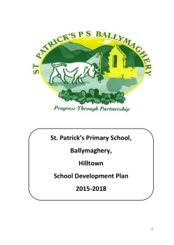 School Development Plan 2015-18