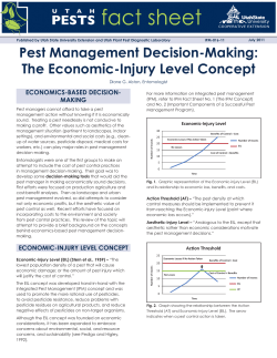 Pest Management Decision-Making: The Economic