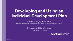 What is an Individual Development Plan?
