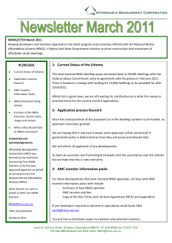 1- Current Status of the Scheme 2- Application process Round 4 3