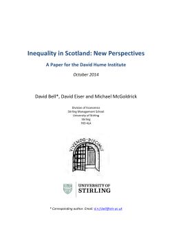 Inequality in Scotland