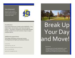 Take a Break and Move - South Dakota State University