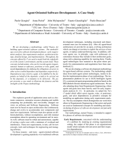 Agent-Oriented Software Development: A Case Study