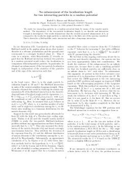 No enhancement of the localization length for two interacting