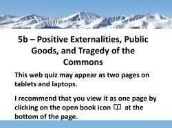 Tragedy of the Commons