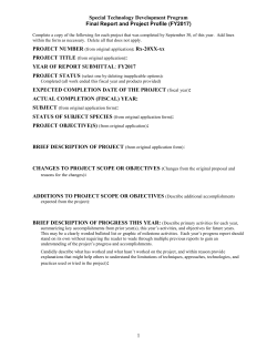 2017 STDP Final Report Template