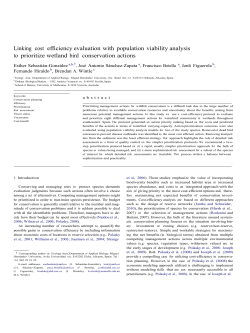 Linking cost efficiency evaluation with population viability analysis to