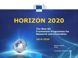 Horizon 2020 - Public Policy Forum