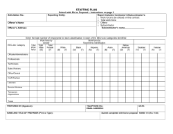 MWBE 101 - Staffing Plan