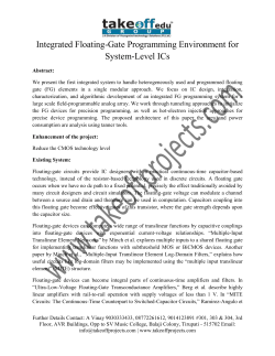 Integrated Floating-Gate Programming Environment for System