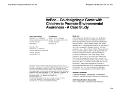 beEco &ndash; Co-designing a Game with Children to Promote