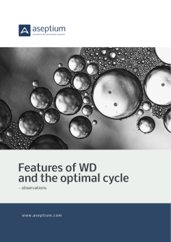 Features of WD and the optimal cycle