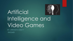 Artificial Intelligence and Video Games