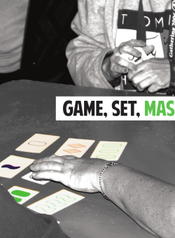 GAME, SET, MASTERSTROKE