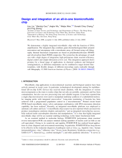 Design and integration of an all-in-one biomicrofluidic chip