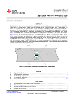 Bus Bar Theory of Operation