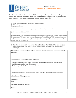 2009 - College of San Mateo