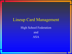 line up card presentation