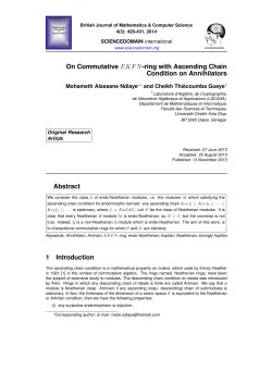 On Commutative EKFN-ring with Ascending Chain Condition on