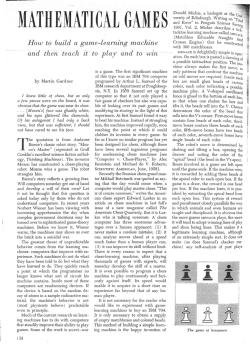 mathematical games
