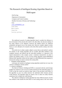The research of intelligent routing algorithm based on multi