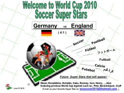 Completed Passes - World of Soccer