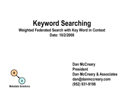 Keyword Search